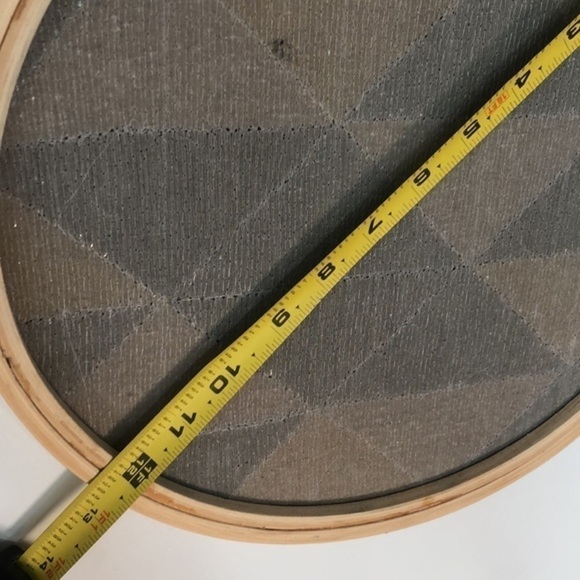 HANDMADE | Handmade Shimmer Bead 13” Round Wall Hanging Chain Tapestry. - Picture 6 of 7